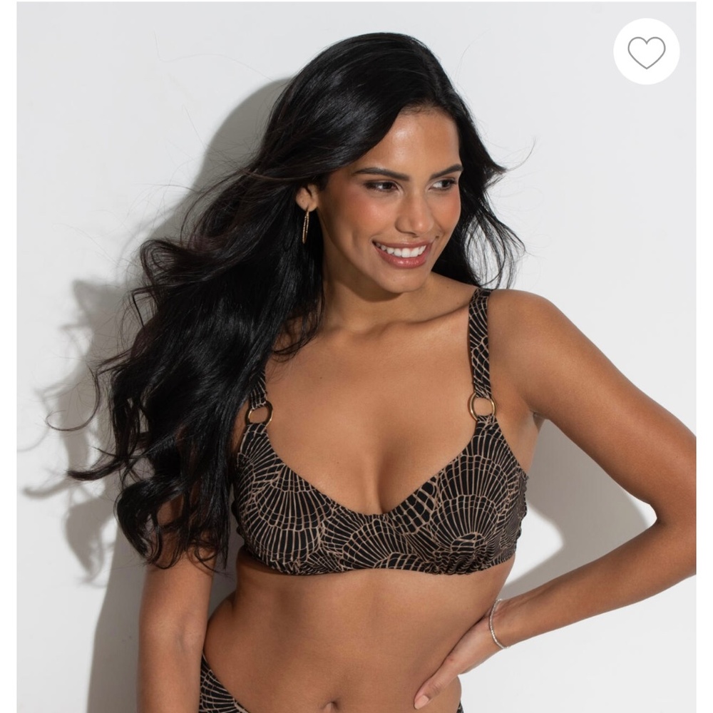 Pour Moi Samoa Non-Padded Underwire Top Size 36DDD/F